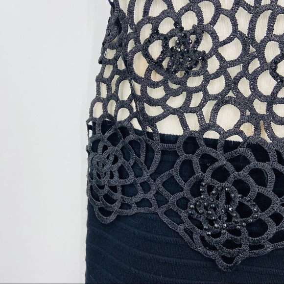 BLUE MOON Black Sleeveless Overlay Dress - Picture 4 of 6